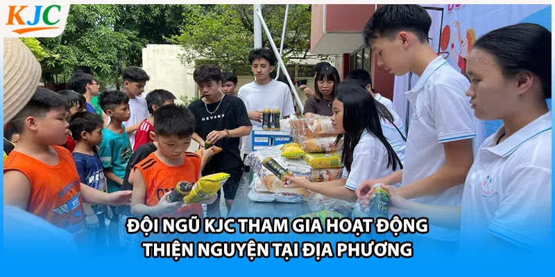 Đội ngũ KJC tham gia hoạt động thiện nguyện tại địa phương