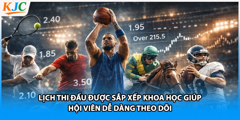 Lịch thi đấu được sắp xếp khoa học giúp hội viên dễ dàng theo dõi